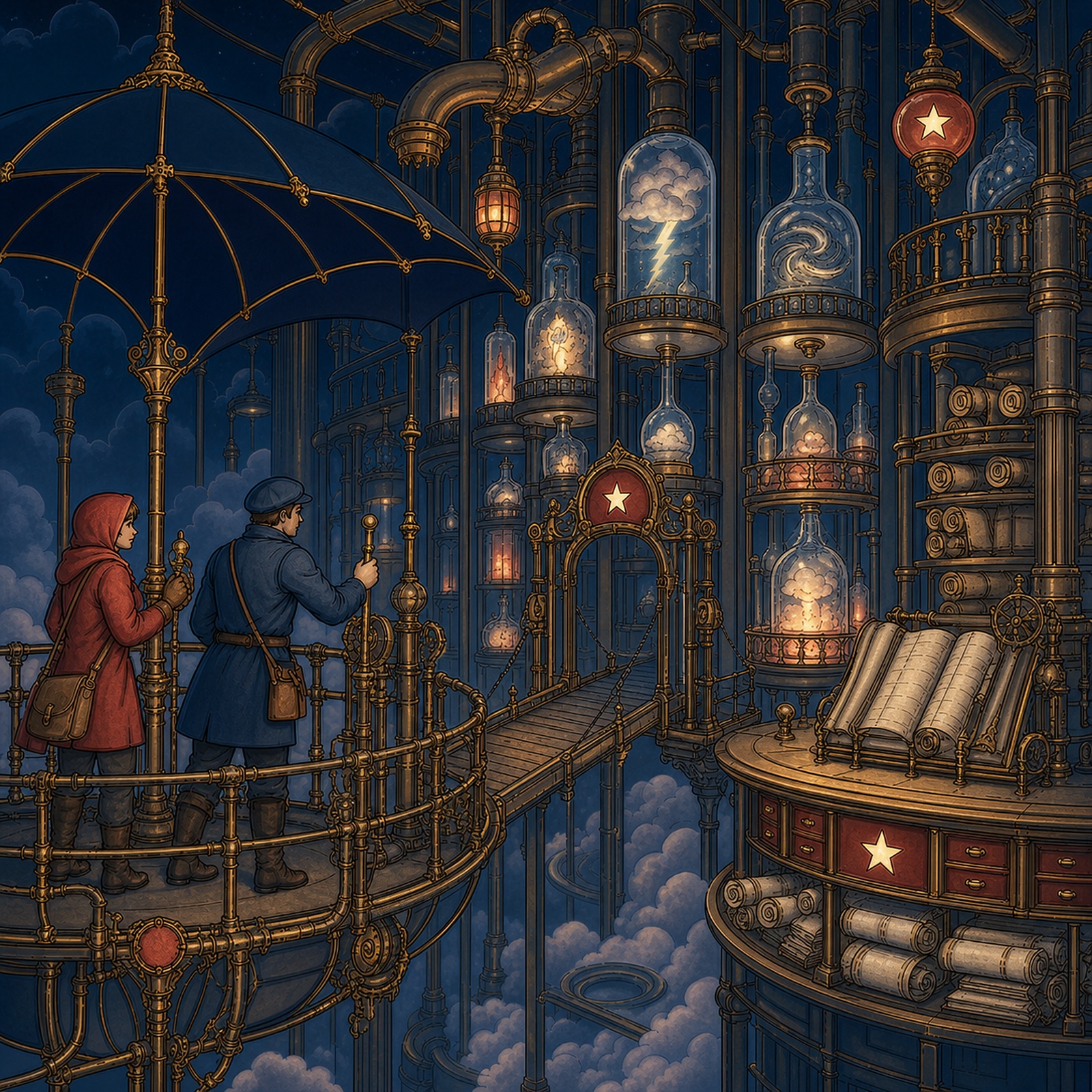 Umbrella Ferry After Dark: The Storm Vault, adult edition cover art.