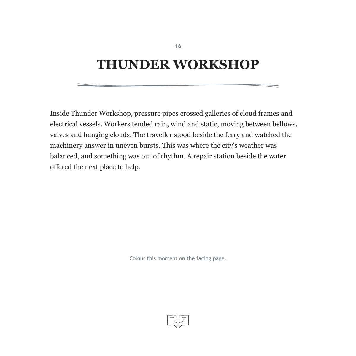 Thunder Workshop — actual story page